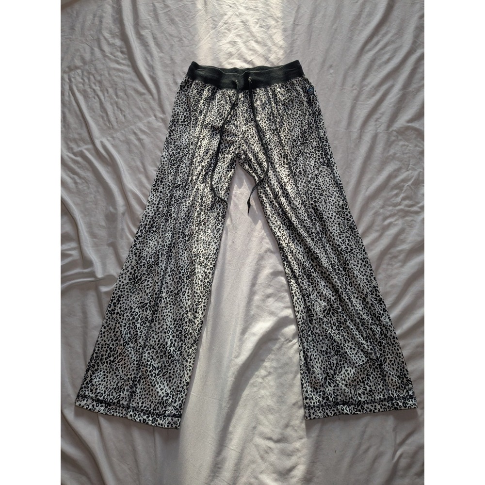 VTG Y2K Mudd Sleep Juniors Animal Print Velvet Pajama Pants Size Small